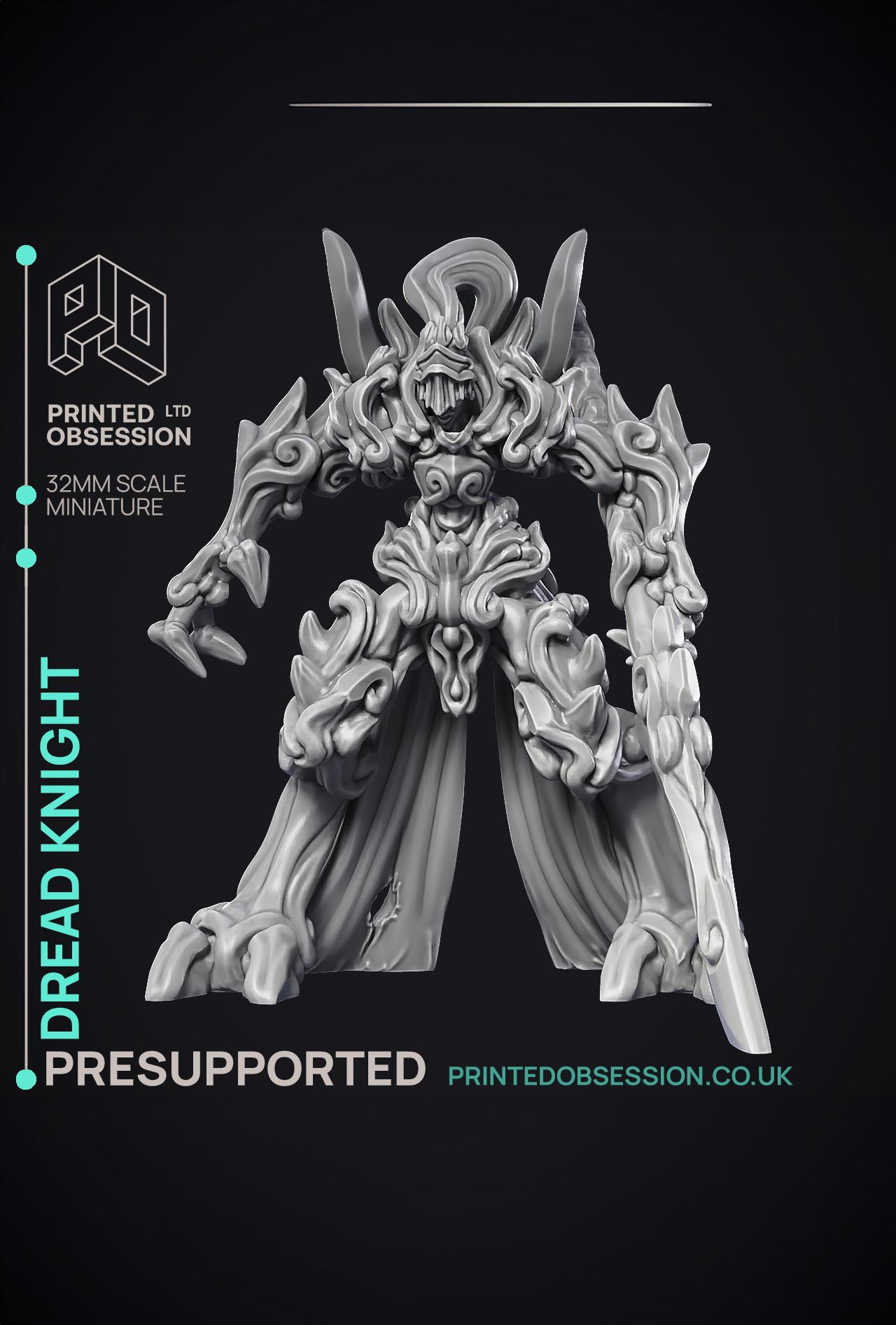 Dread Knight - Large Monster - PRESUPPORTED - Hell Hath No Fury - 32mm Scale  3d model