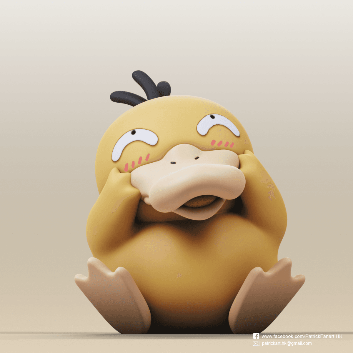 Psyduck(Pokemon) 3d model