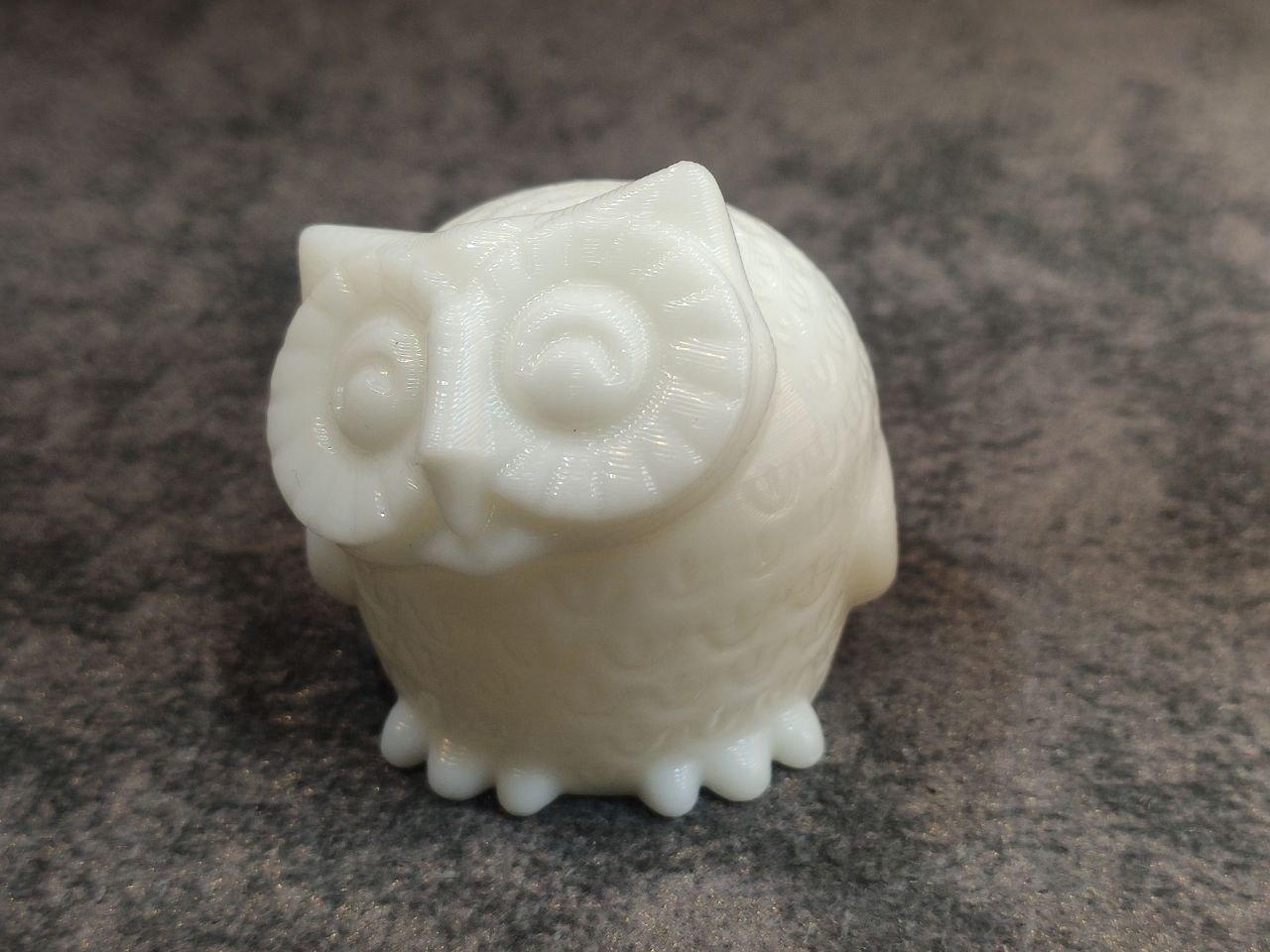owl sculpture 3d model