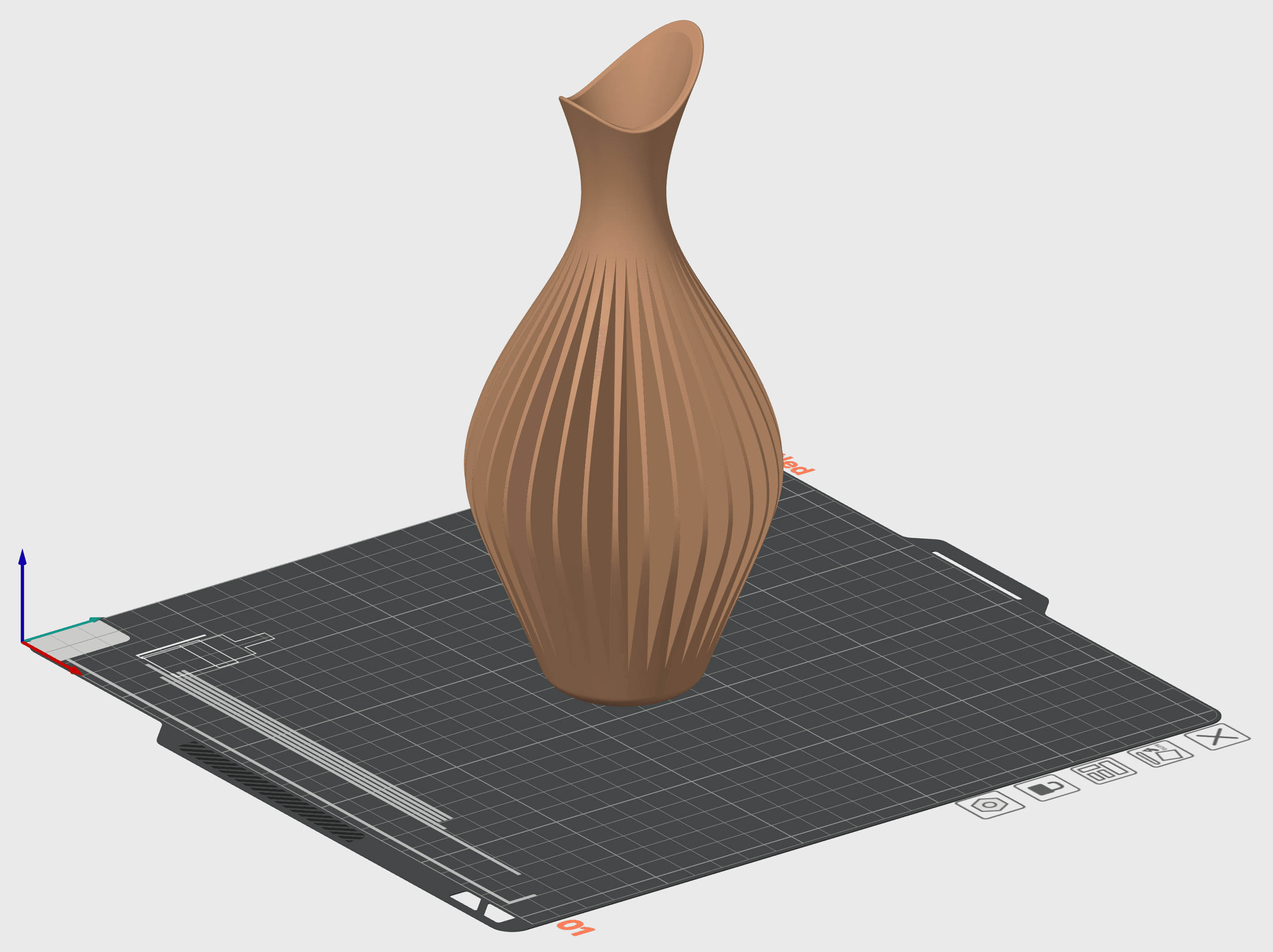 Wave Vase.stl 3d model