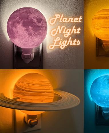 Planet Night Lights (Wall Outlet Version) 3d model