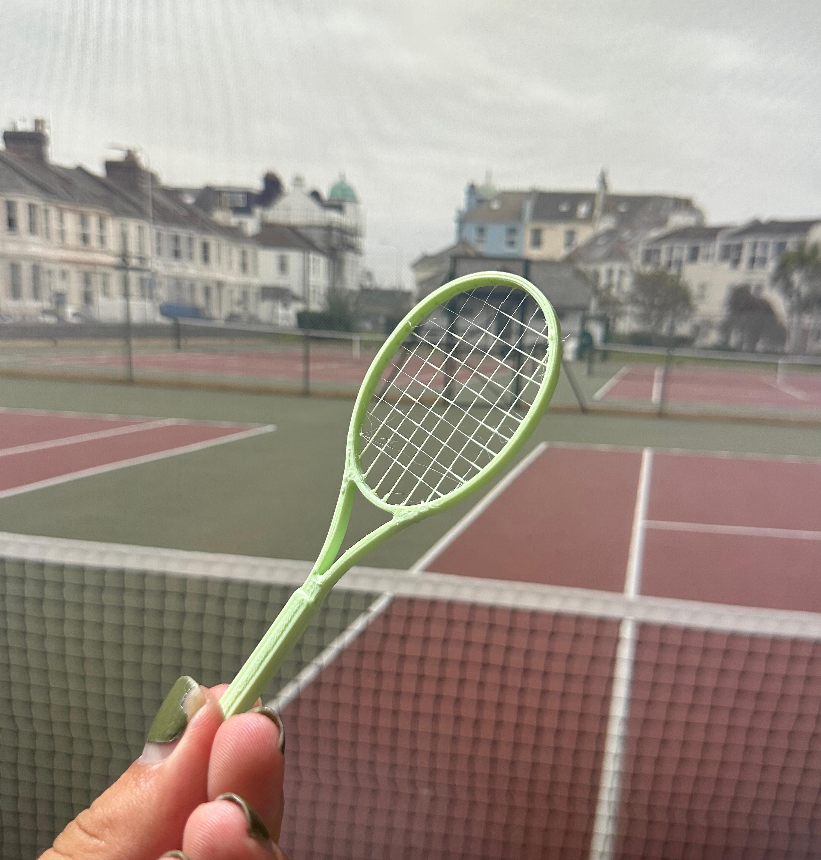 Tennis racket bridge test 3d model