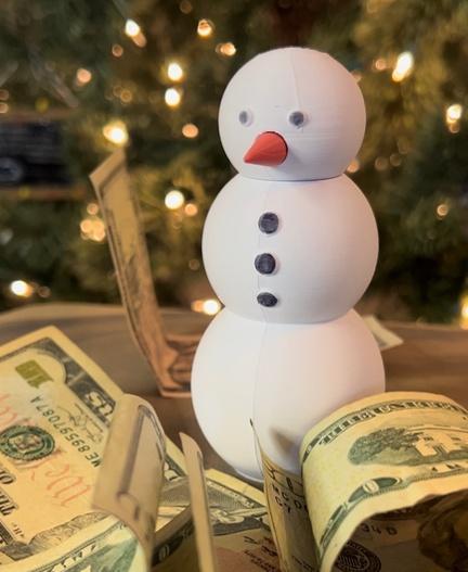 Snowman Cash Stash 3d model