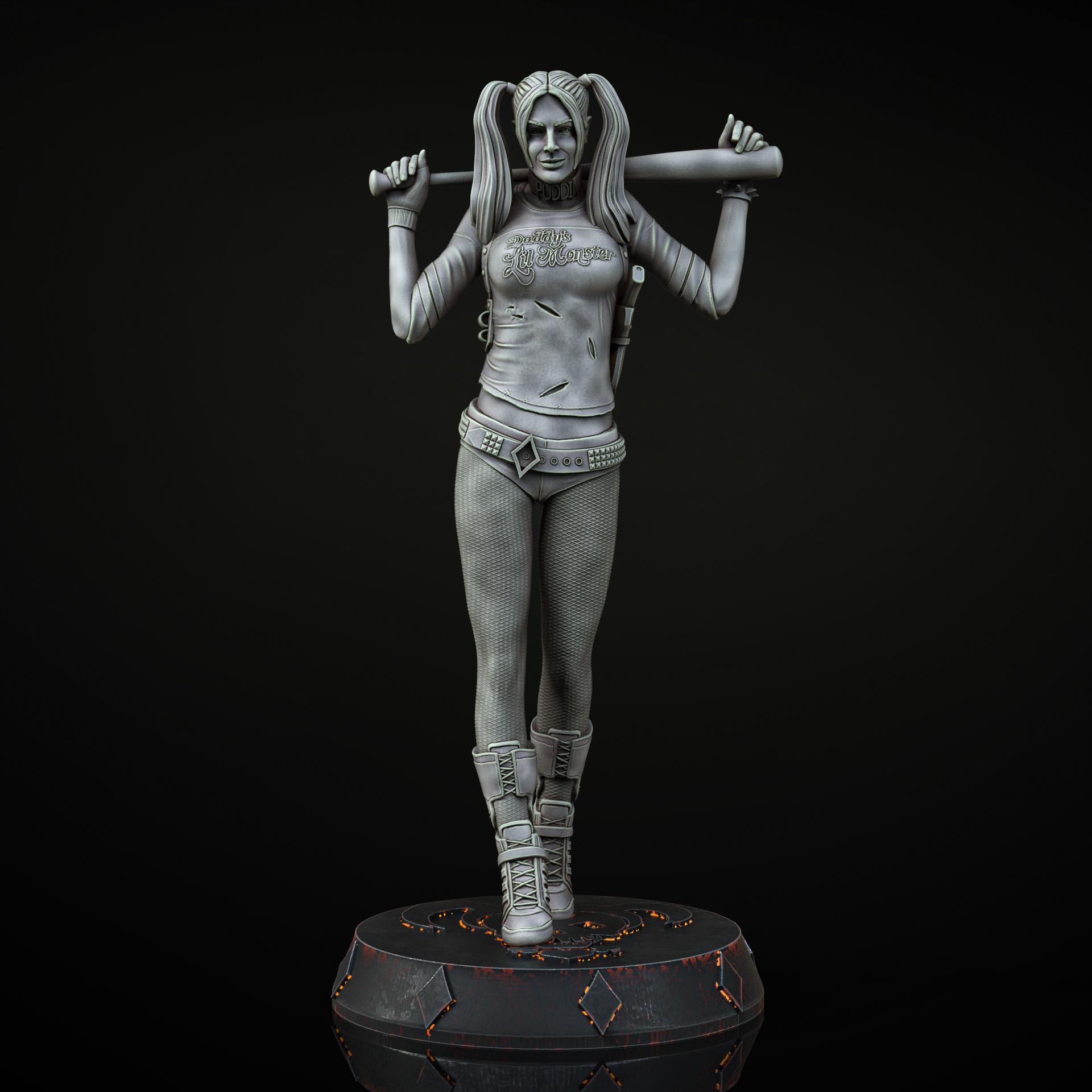 Harley Quinn figure 3d model