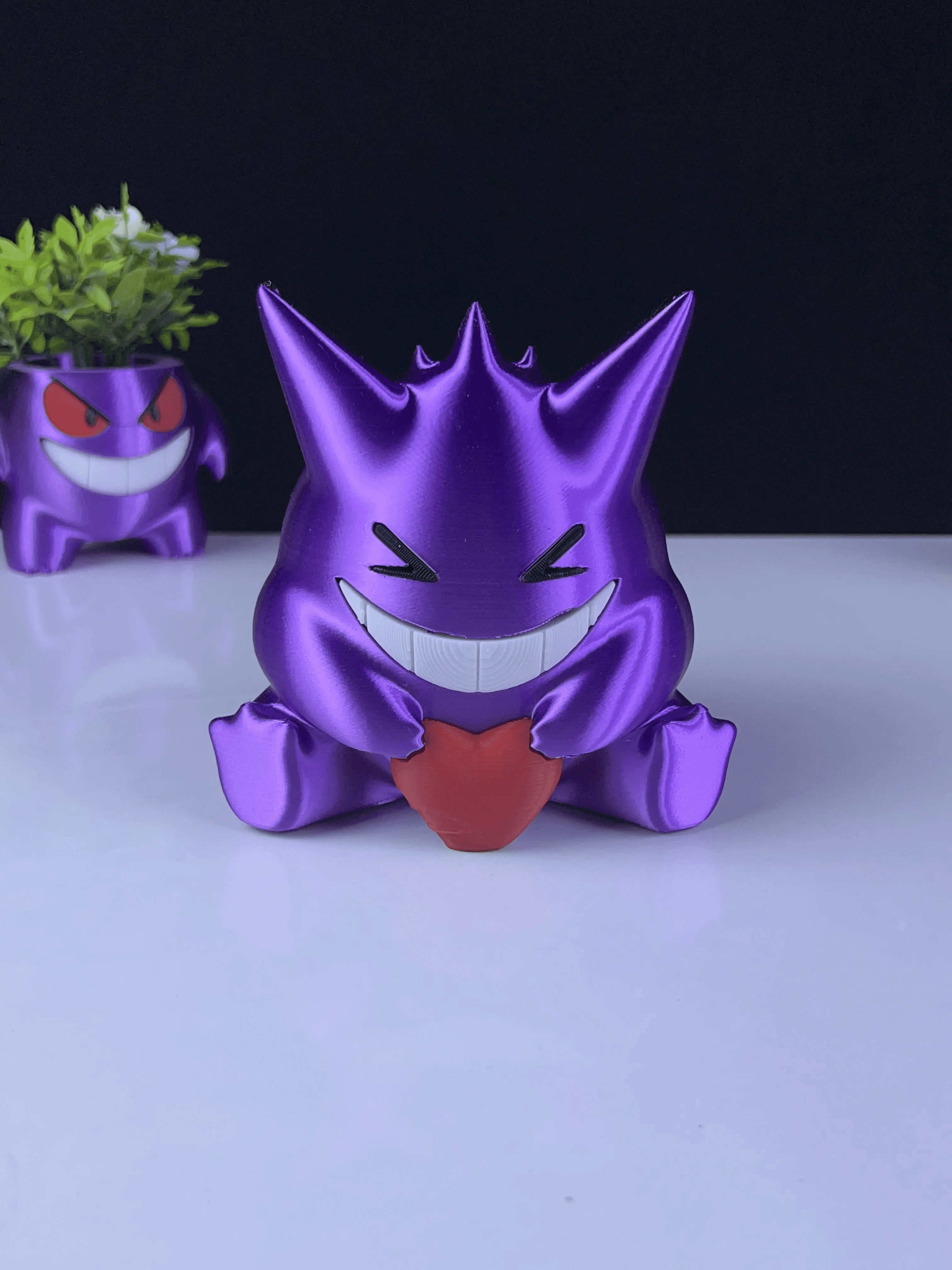 Heartful Gengar Gift for your Wife / Husband - Multipart 3d model