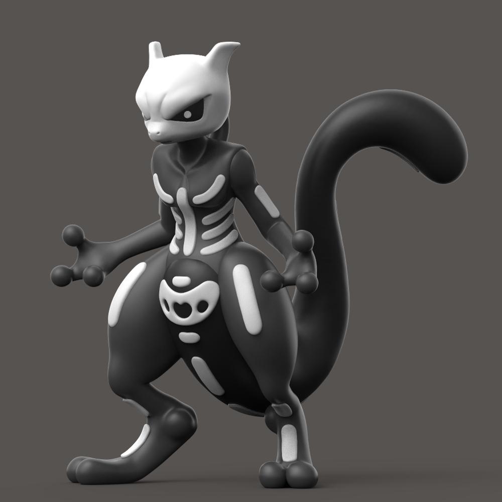 Halloween Mewtwo 3d model
