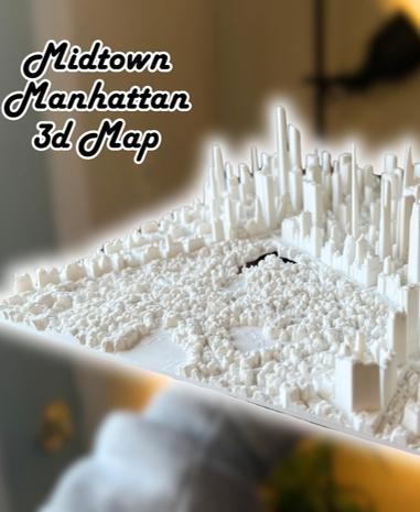 Midtown Manhattan Map 3d model