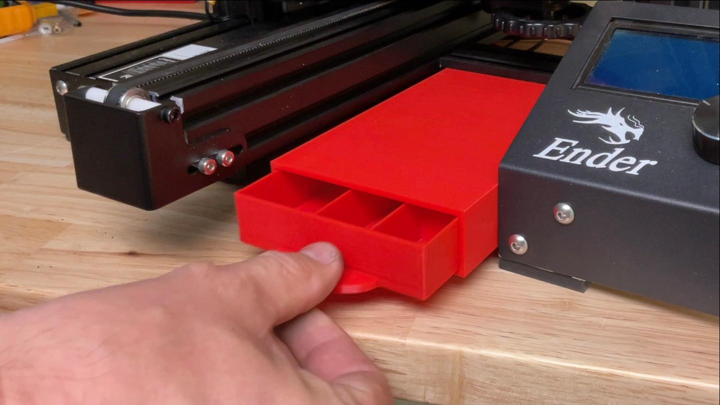 CHEP Ender 3 Tool Drawer and Mount + Cura Profile 3d model