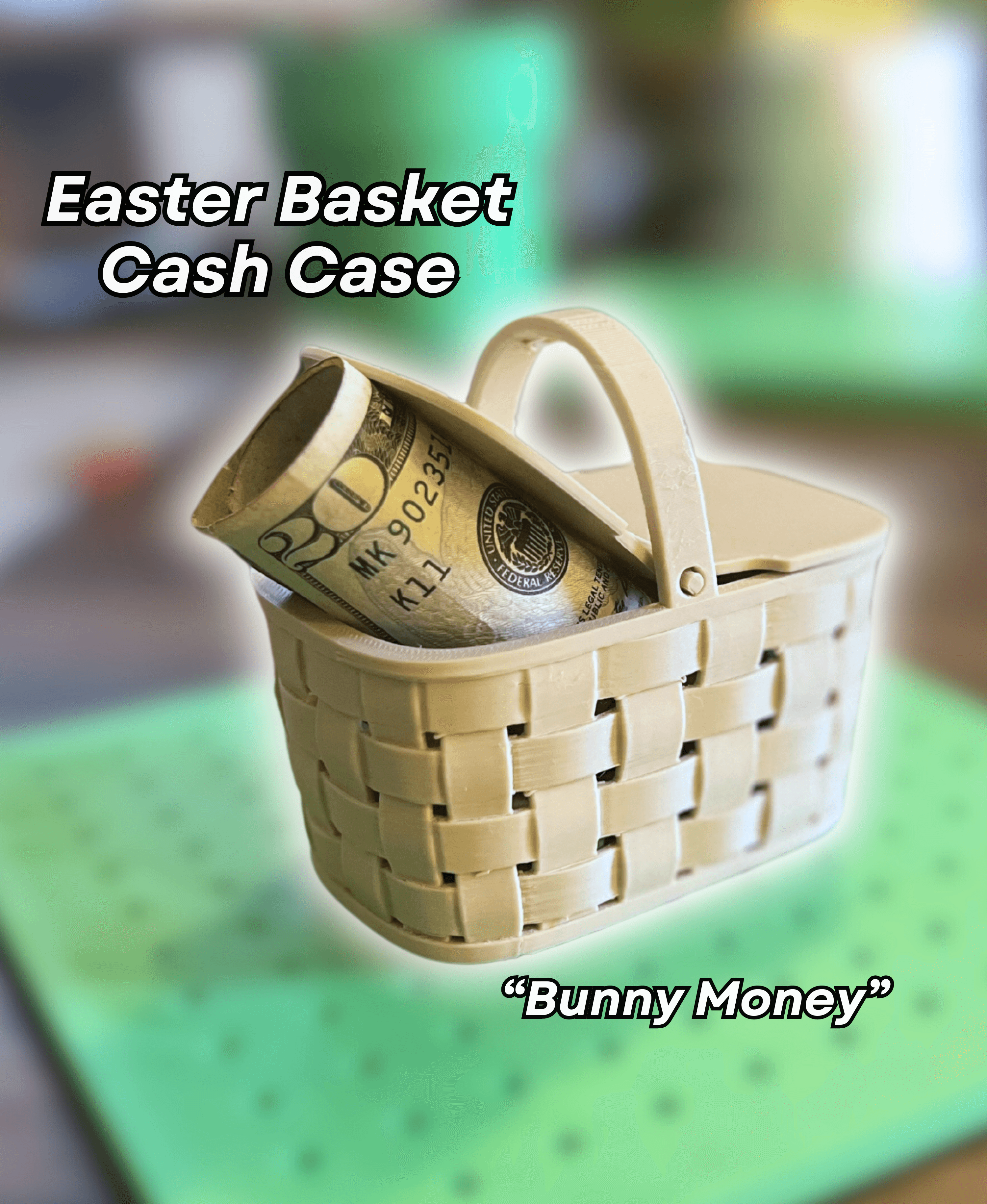 Easter Basket Cash Case - Profitable Print 3d model