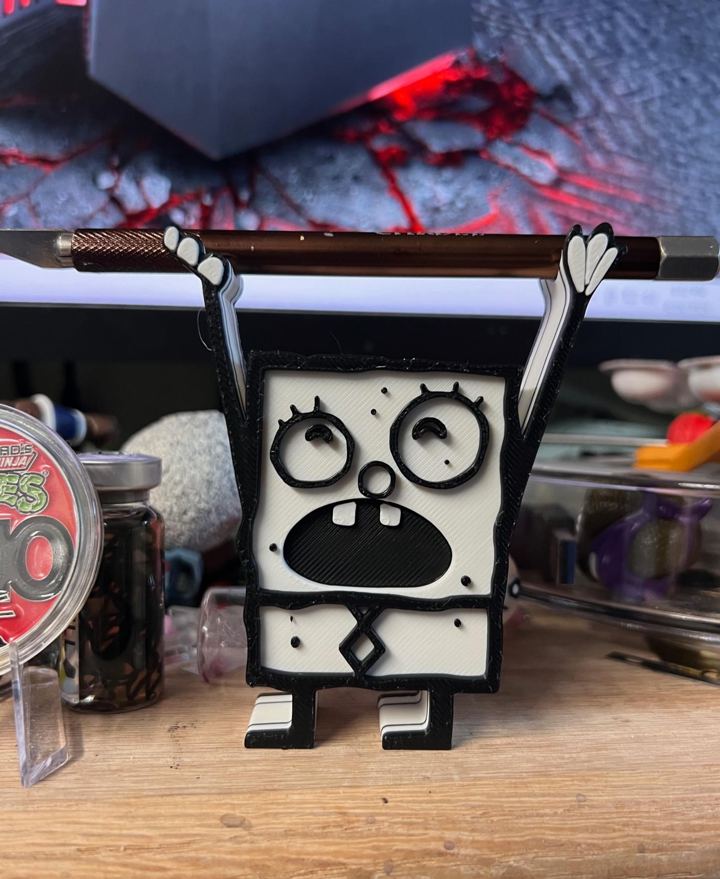 Sponge Bob Doodle Bob Pencil Holder 3d model