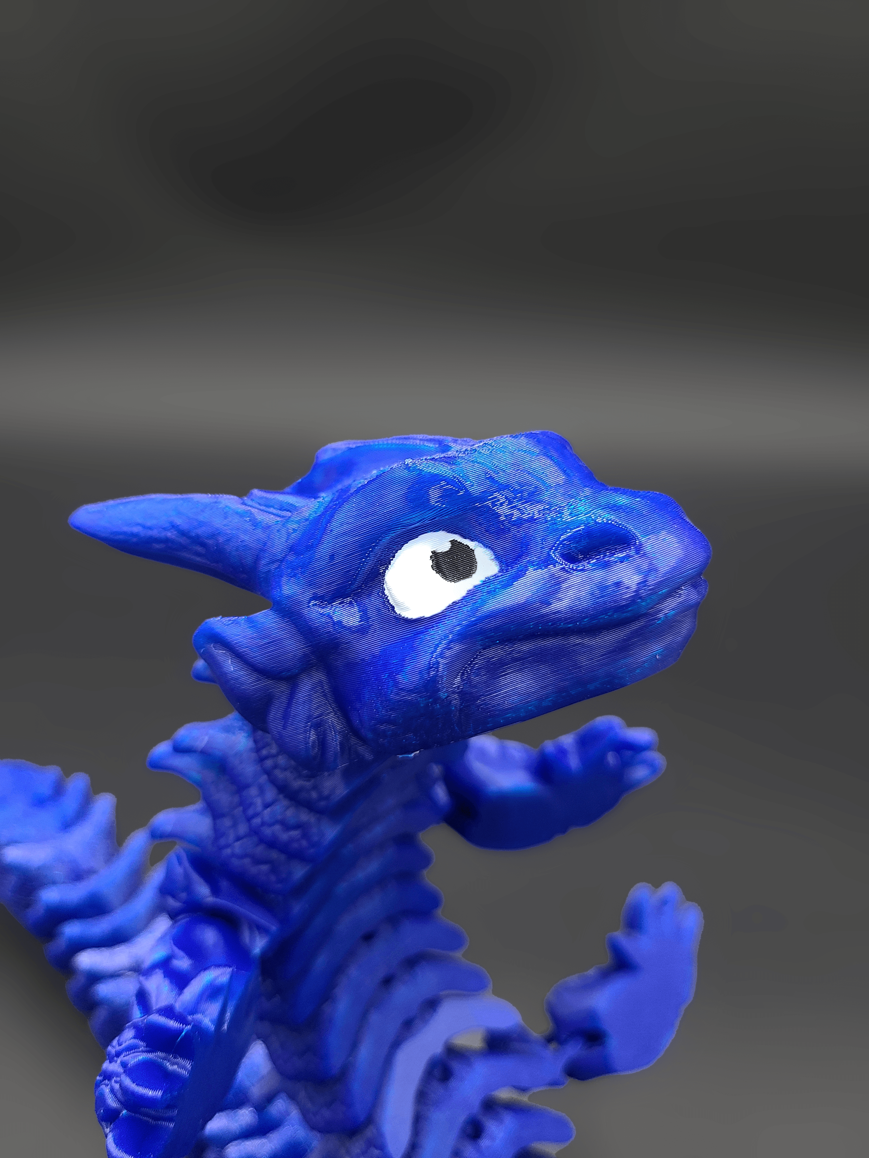 Cold Spell, Winter Dragon - Articulated Dragon Snap-Flex Fidget (LooseJoints) 3d model