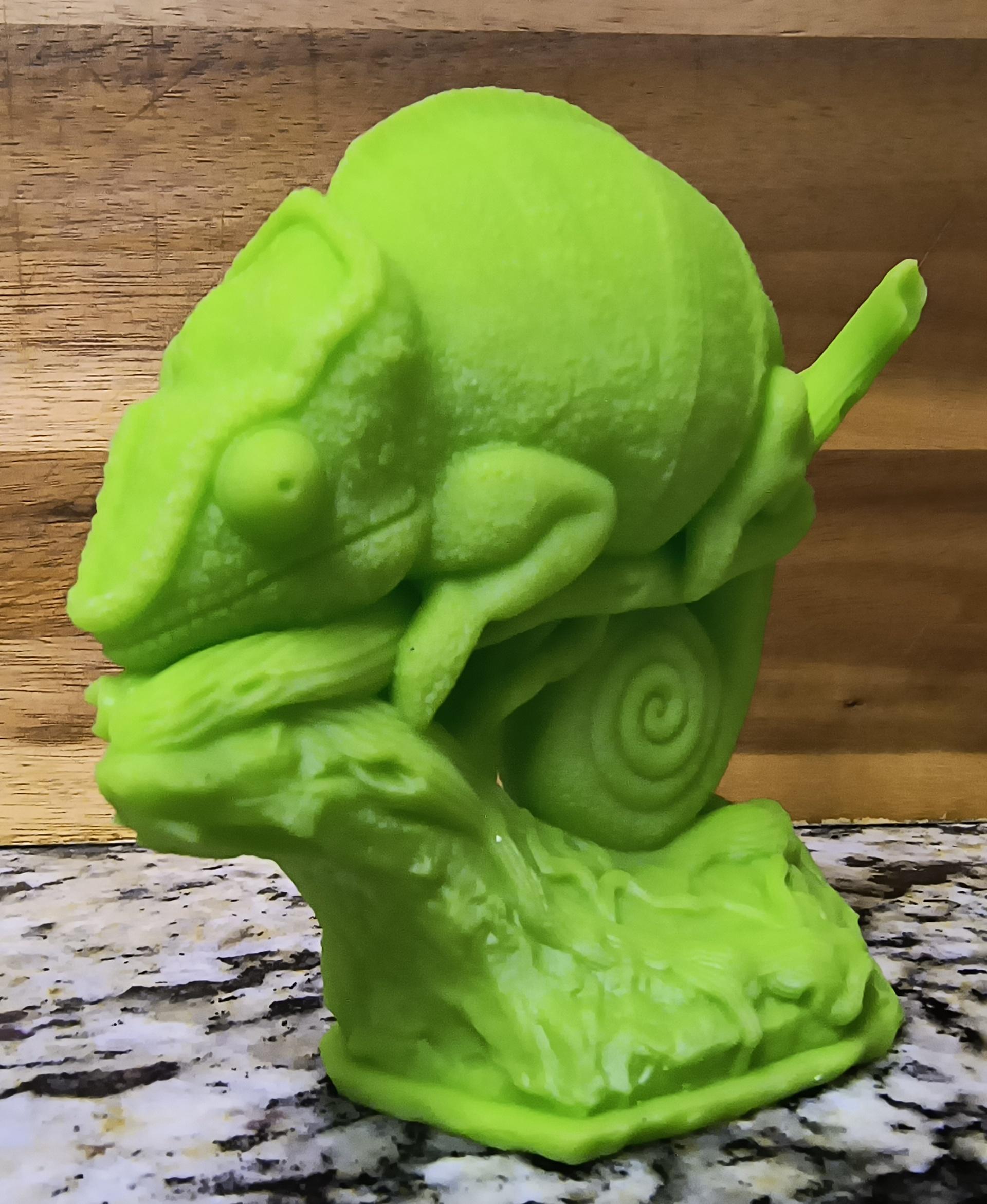 Panther Chameleon (Pre-Supported) - Amazing model. Printed in green resin super easy to print with pre-supports!  - 3d model