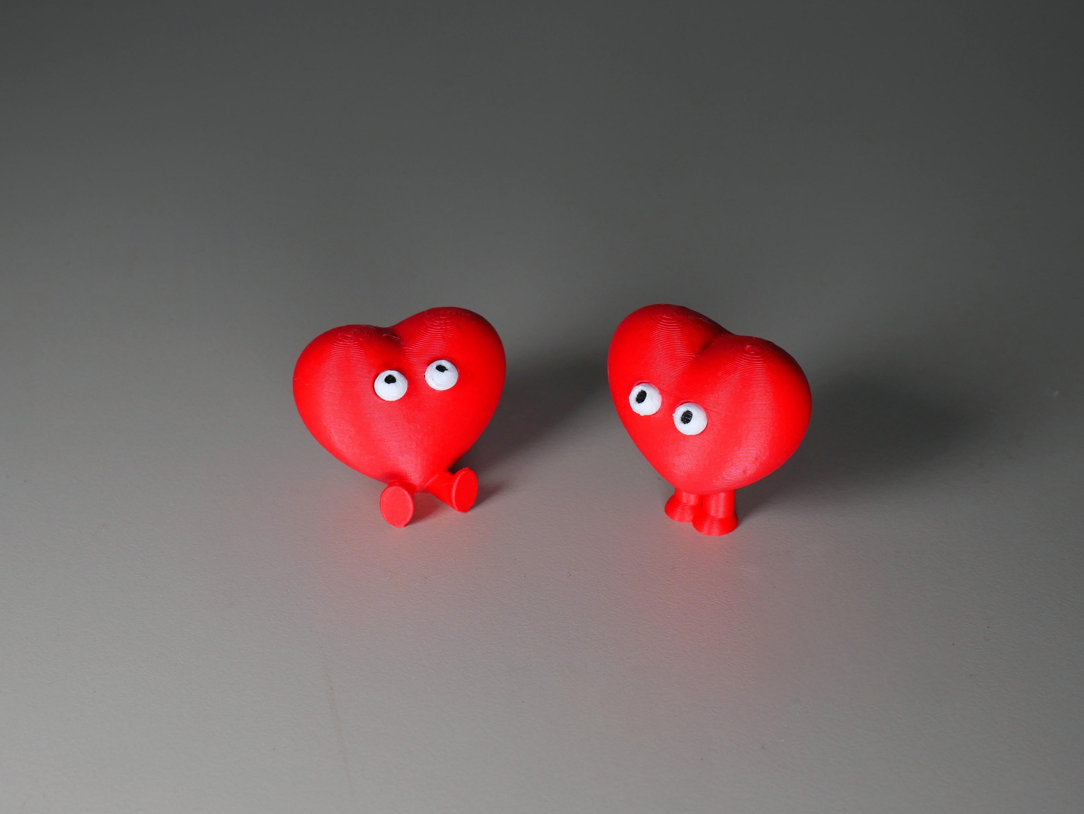 Little Hearts (for single colour printers) 3d model