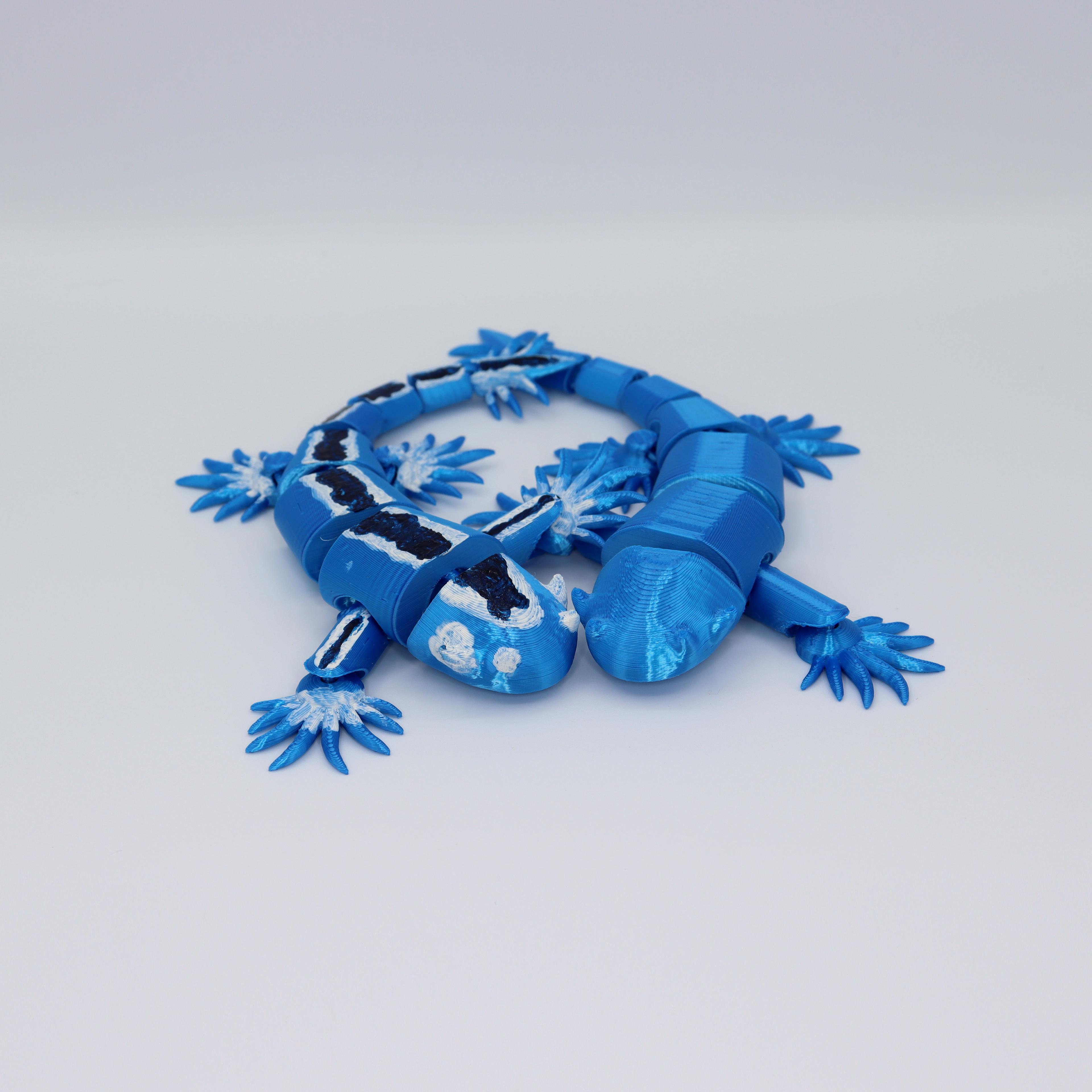 Blue Sea dragon articulated 3d model