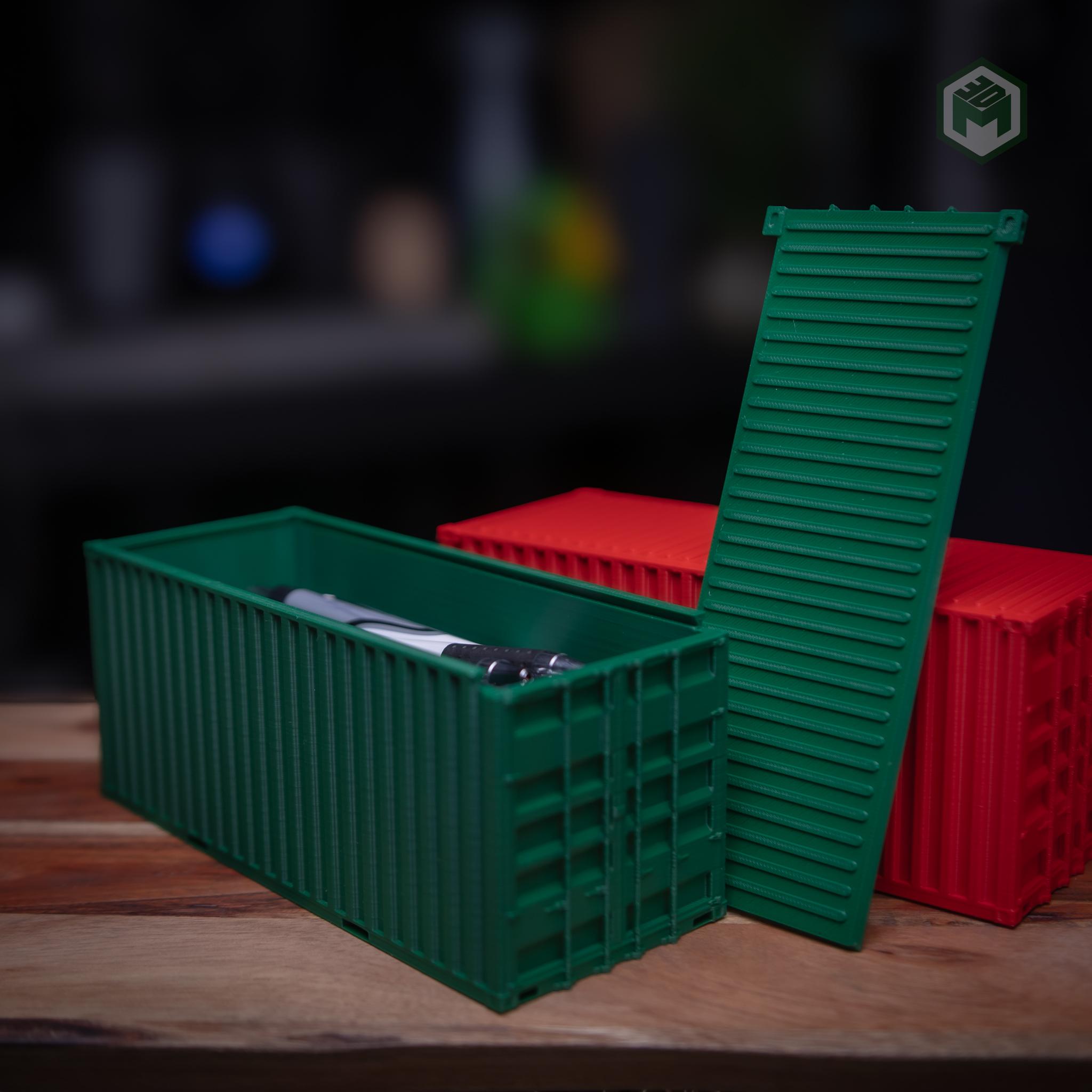 Stackable Shipping Container Desk Storage Compartment  3d model