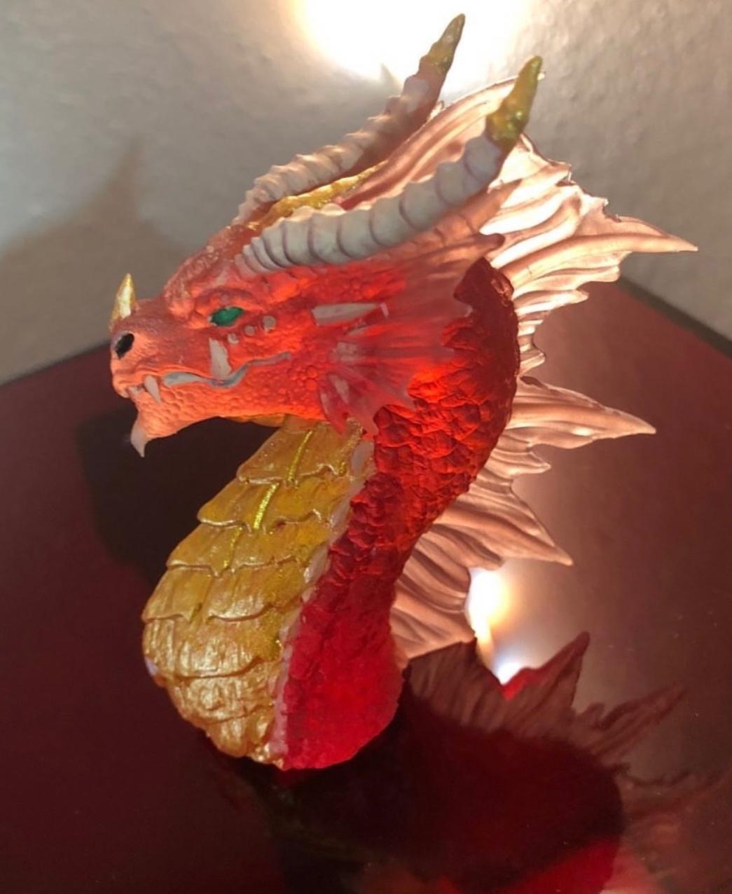 Red Dragon Bust (Pre 3d model