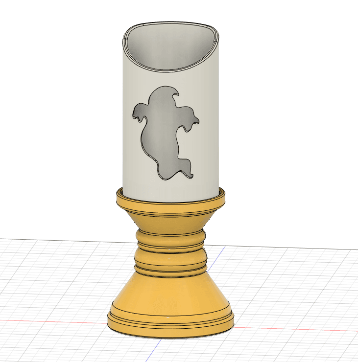 Halloween Ghost Candle5 3d model
