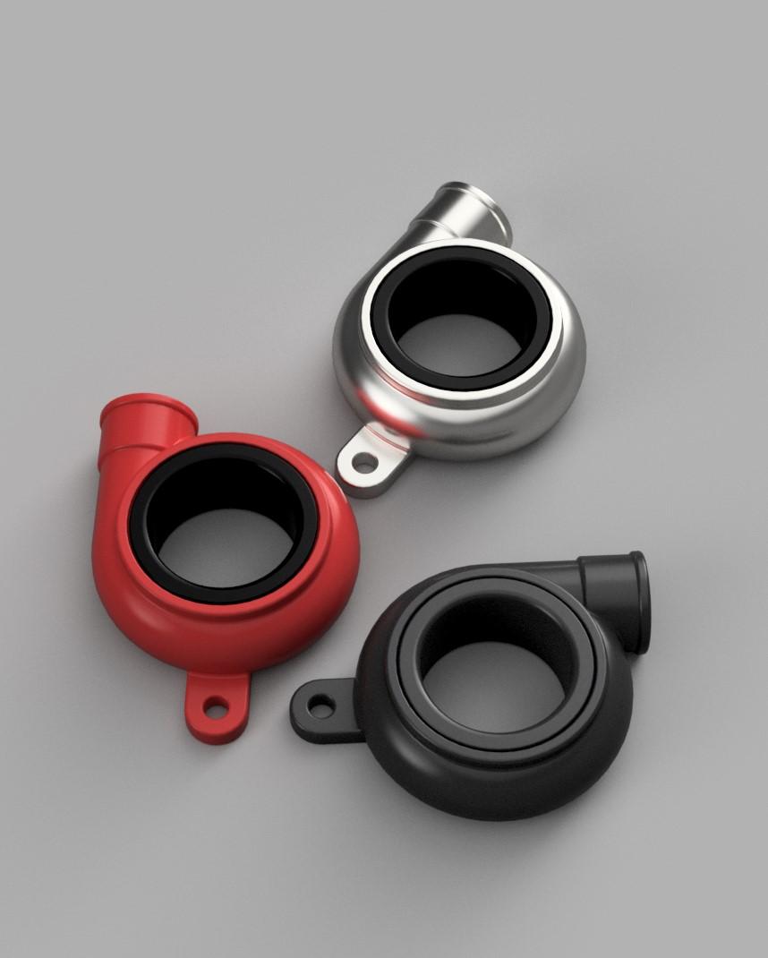 Turbo Charger Keychain Spinner 3d model