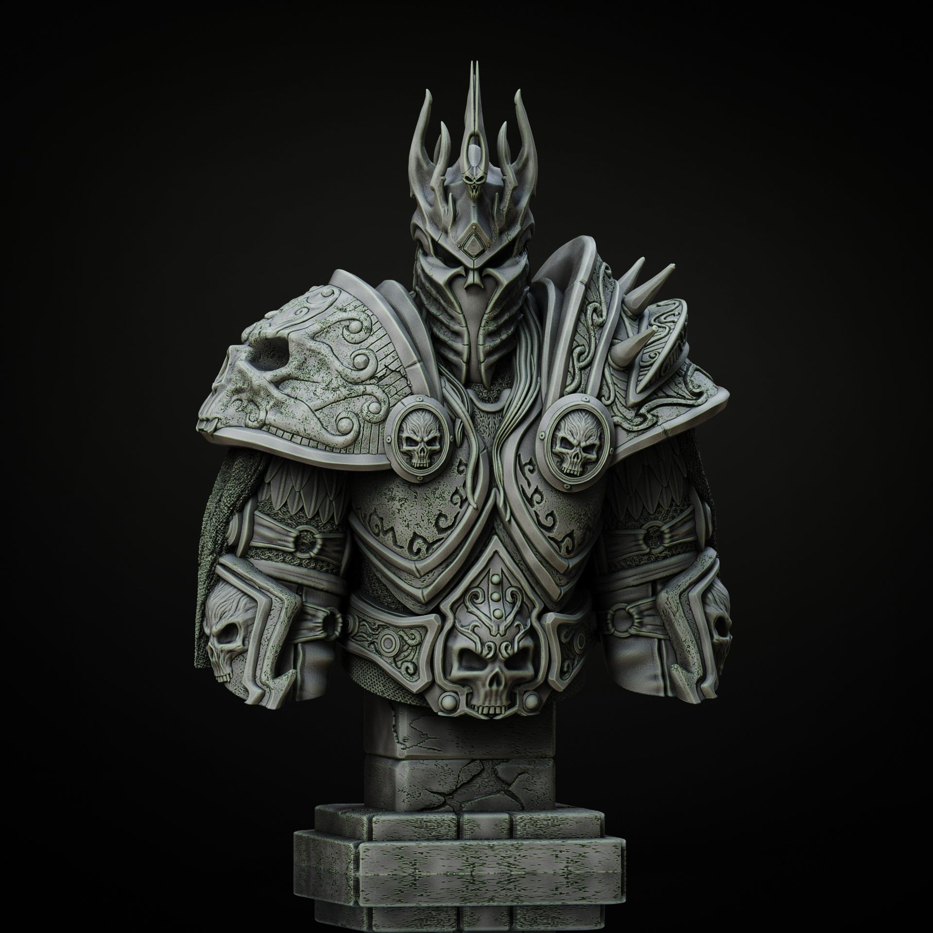 Lich King bust - WoW (Pre-Supported) *New Release*