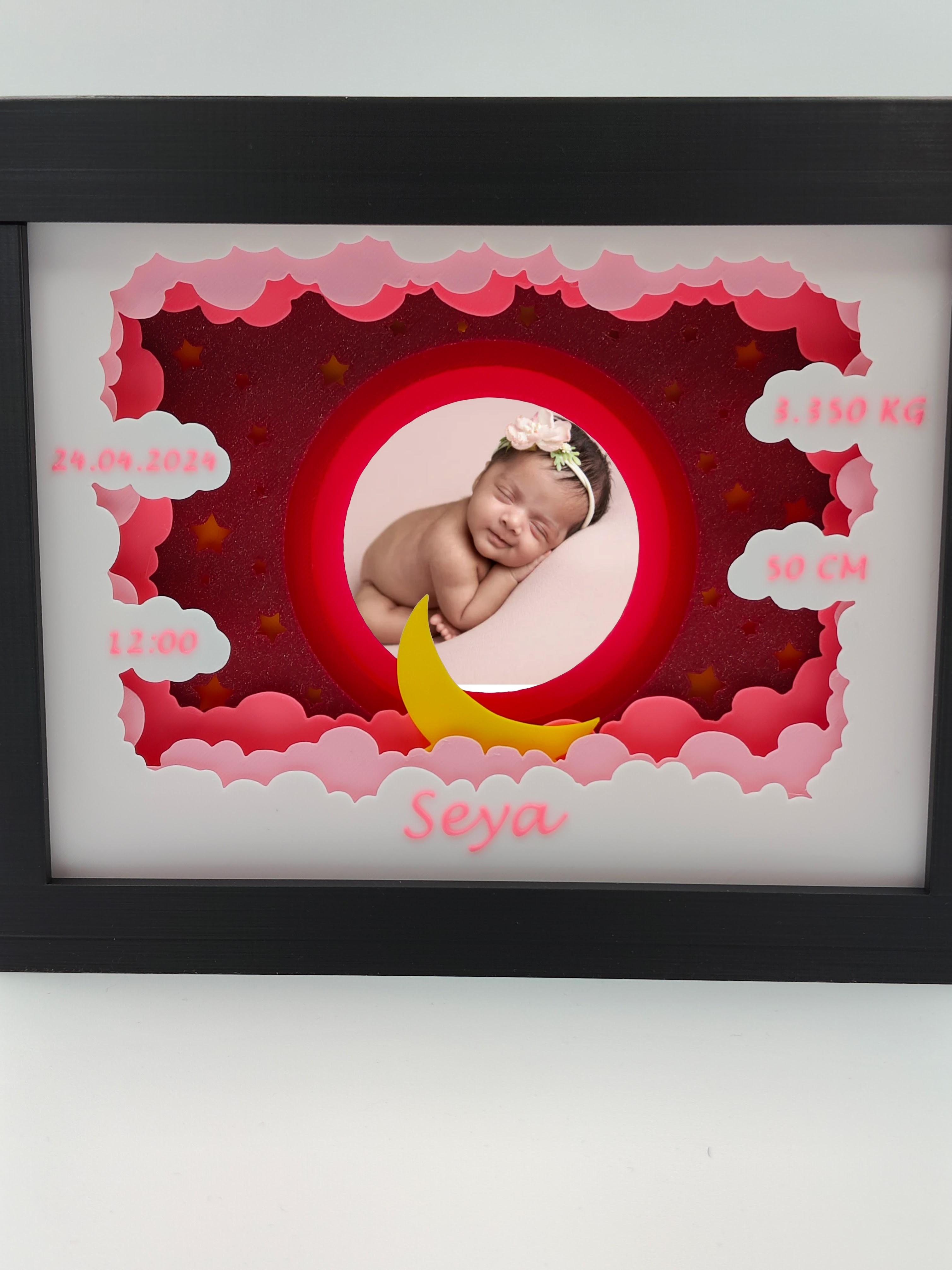 Exclusive Baby Photo Frame Shadow Box