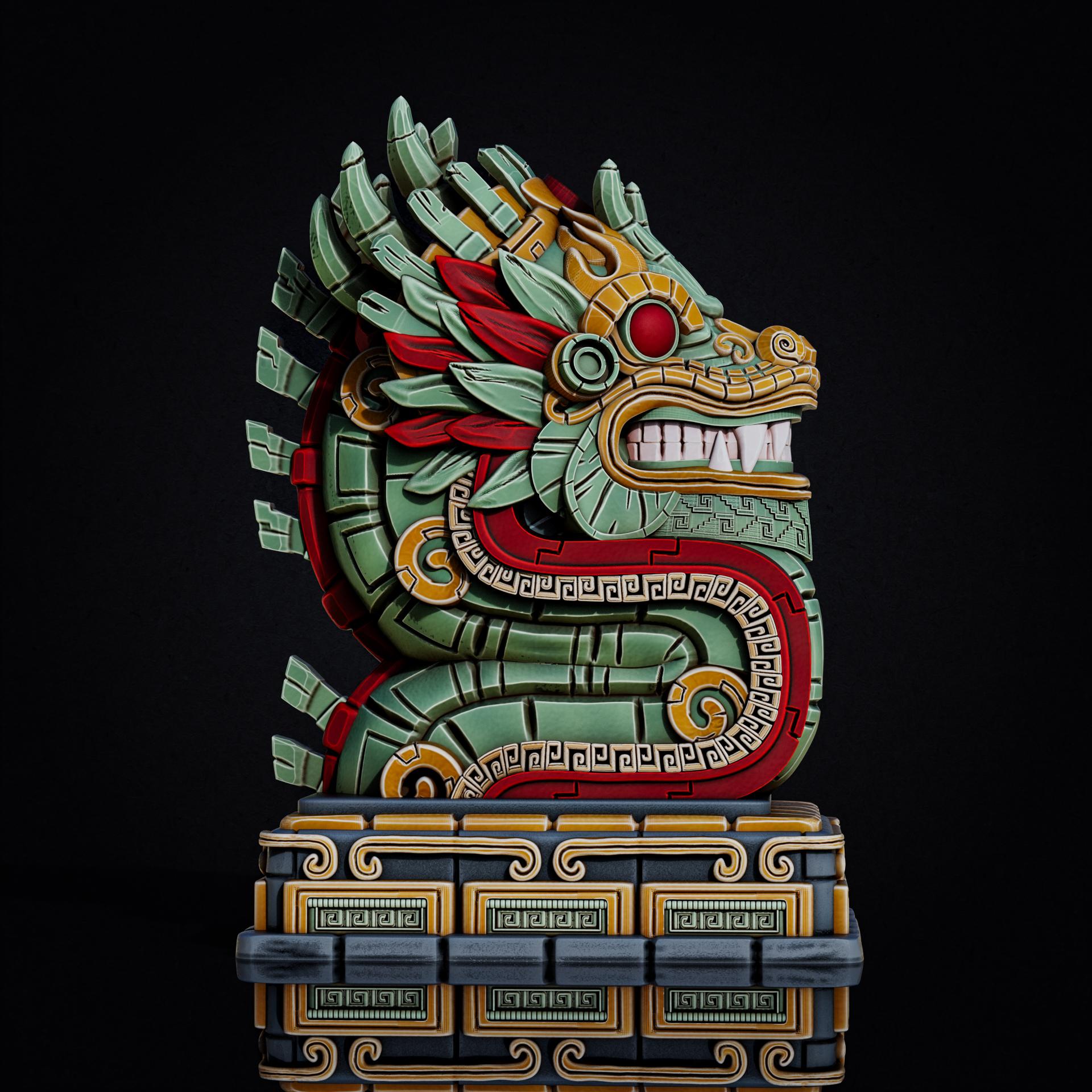Aztec Dragon bust (Pre-Supported) *Mint Condition, Mint Partners, New Release*