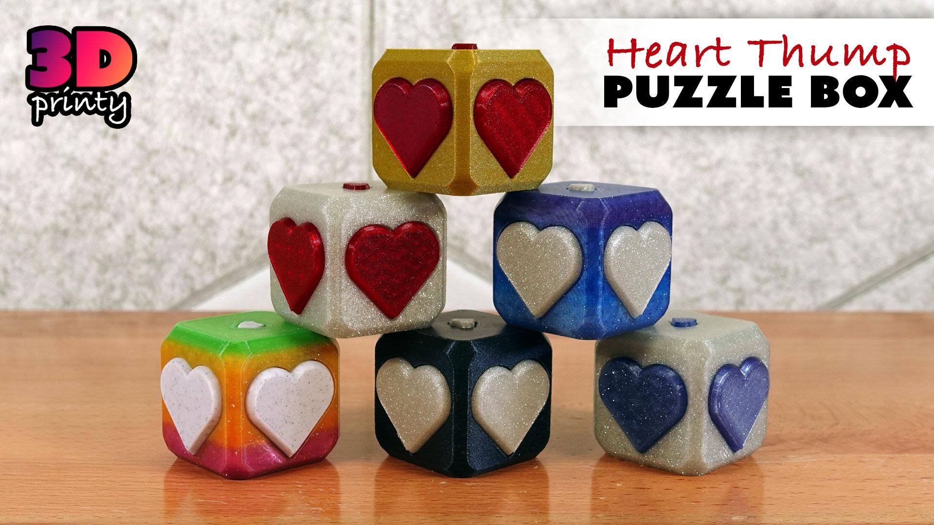 New 3D Printed Puzzle Box for Valentine's Day!