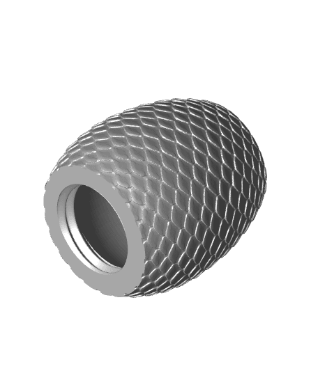 Dragon Scale Easter Egg Container 3d model