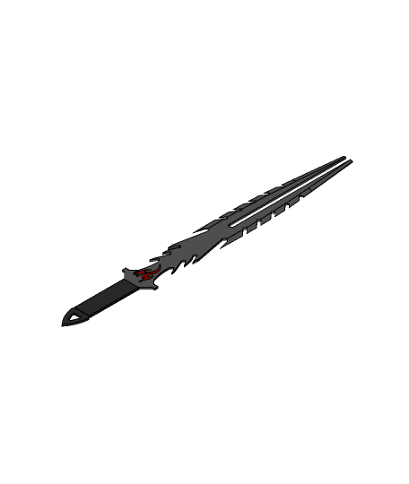  Ninja Sword 4 3d model