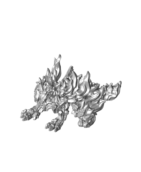 Iron Dragon - Large Monster - PRESUPPORTED - Hell Hath No Fury - 32mm scale  3d model