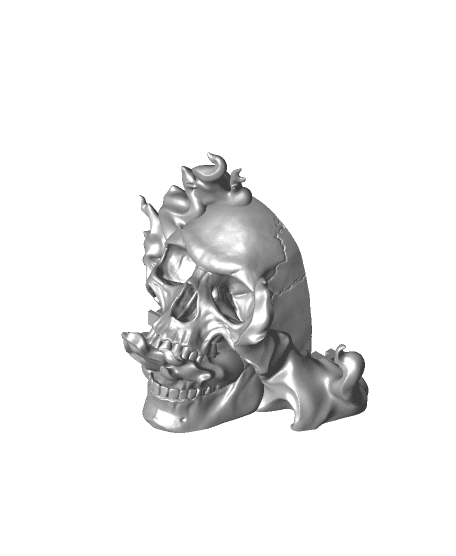 Skull Stand - Playstation 5 Disc Edition - Print-in-Place 3d model