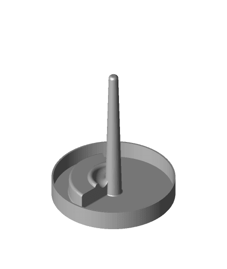 Lost PLA Casting Tree with Tapered Sprue & Pouring Basin 3d model