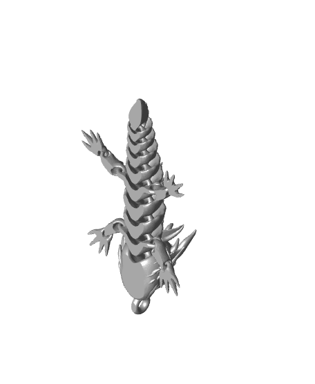 Keychain - Flexi little baby dragon (articulated) 3d model