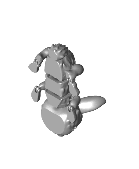 Easter Bunny - Articulated - Flexi 3d model
