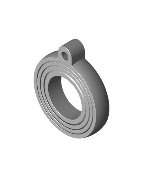 Keychain rotating ring 3d model