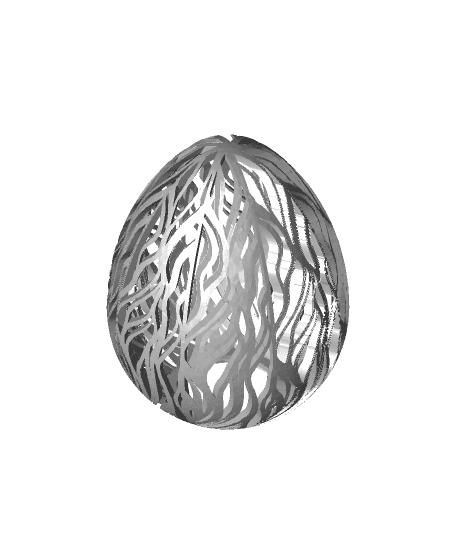 Large Patterned Easter Egg Box 3d model