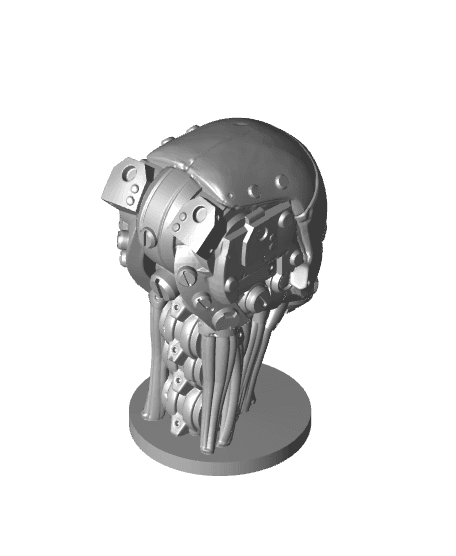 Automaton Head - Hell Divers 2 - Fan Art 3d model