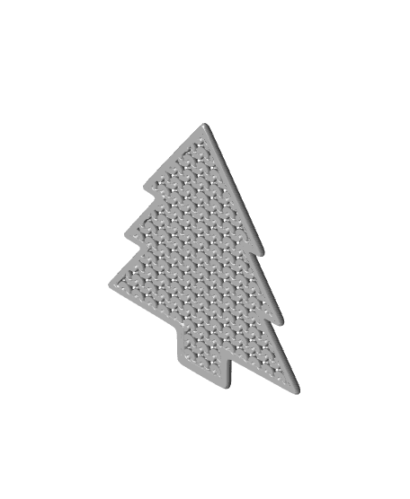 Knit Christmas Tree Coasters 3d model