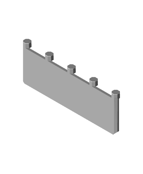 9 Multiholes Push-Fit Shelf | Multiboard 3d model