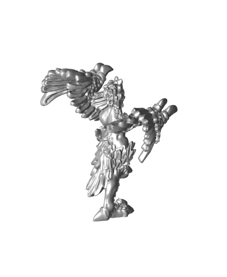 Harpies - 3 Models - PRESUPPORTED - Hell Hath No Fury - 32mm scale  3d model