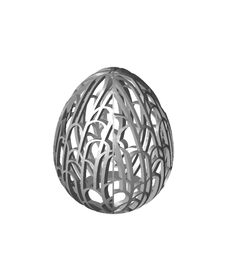 Large Art Deco Easter Egg Box  3d model