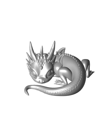 baby dragon 3d model