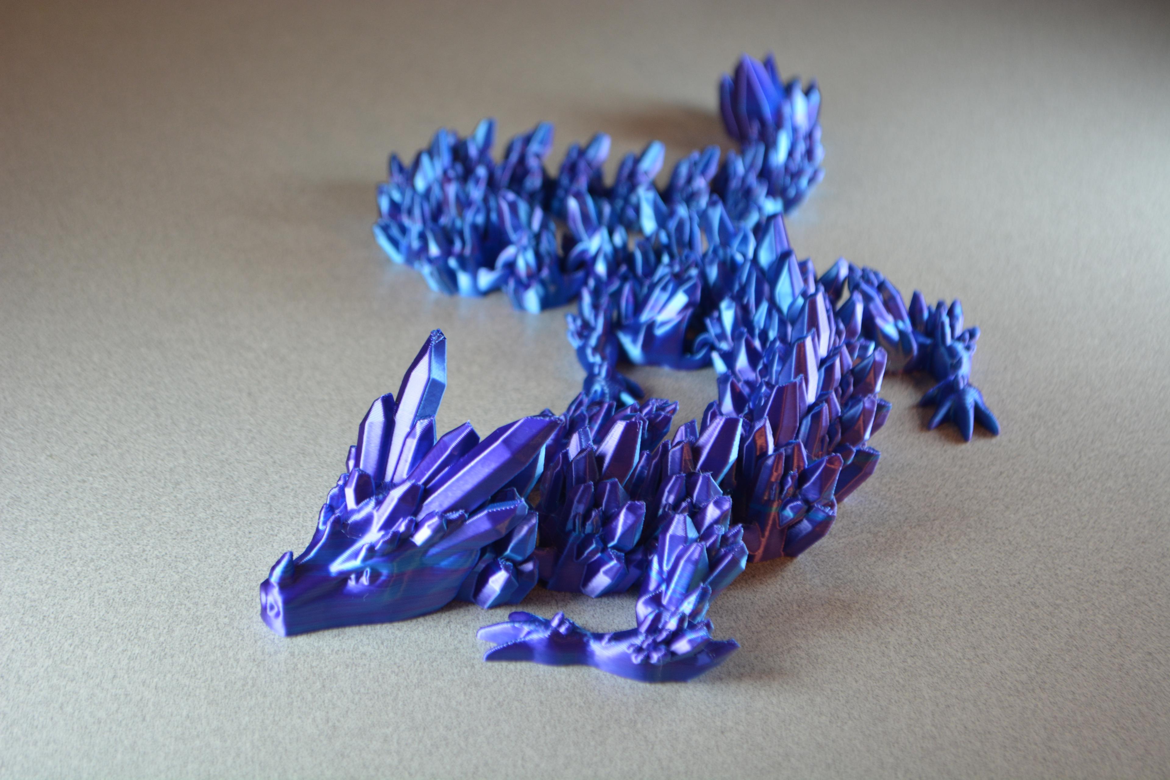 Crystal Dragon - Articulated Dragon 3d model