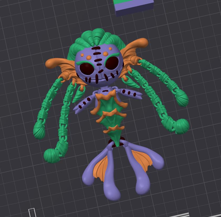 Creepy Doll, Mermaid Edition 3d model