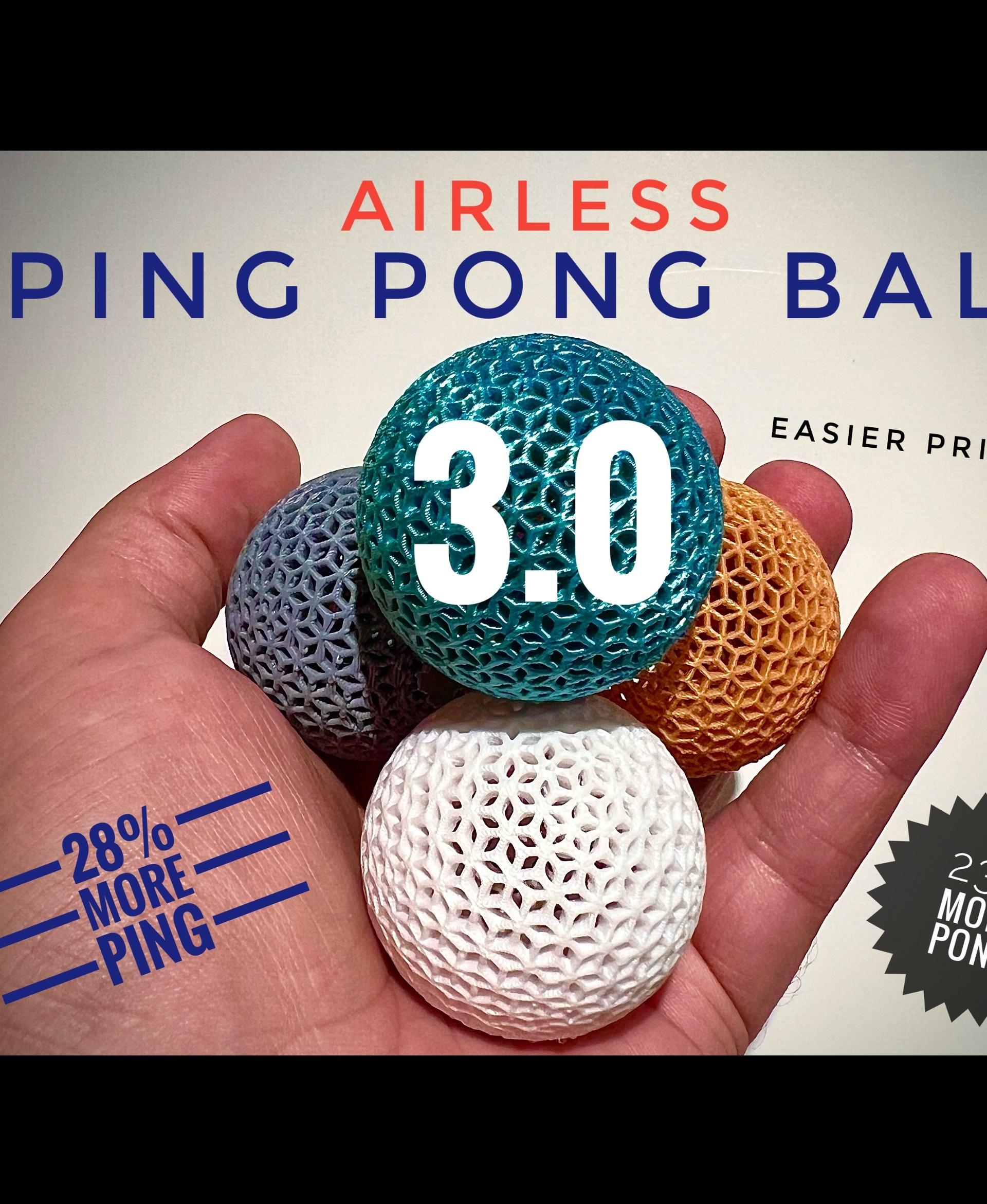 Airless Ping Pong Ball 3.0 Commercial Use License 3d model