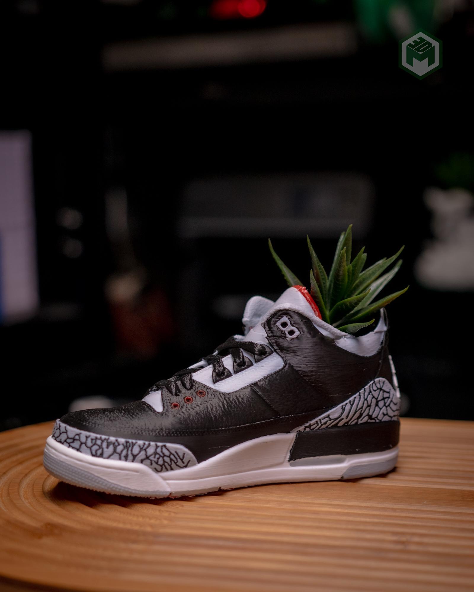 Jordan 3 Display / Mini Sneaker Planter  3d model