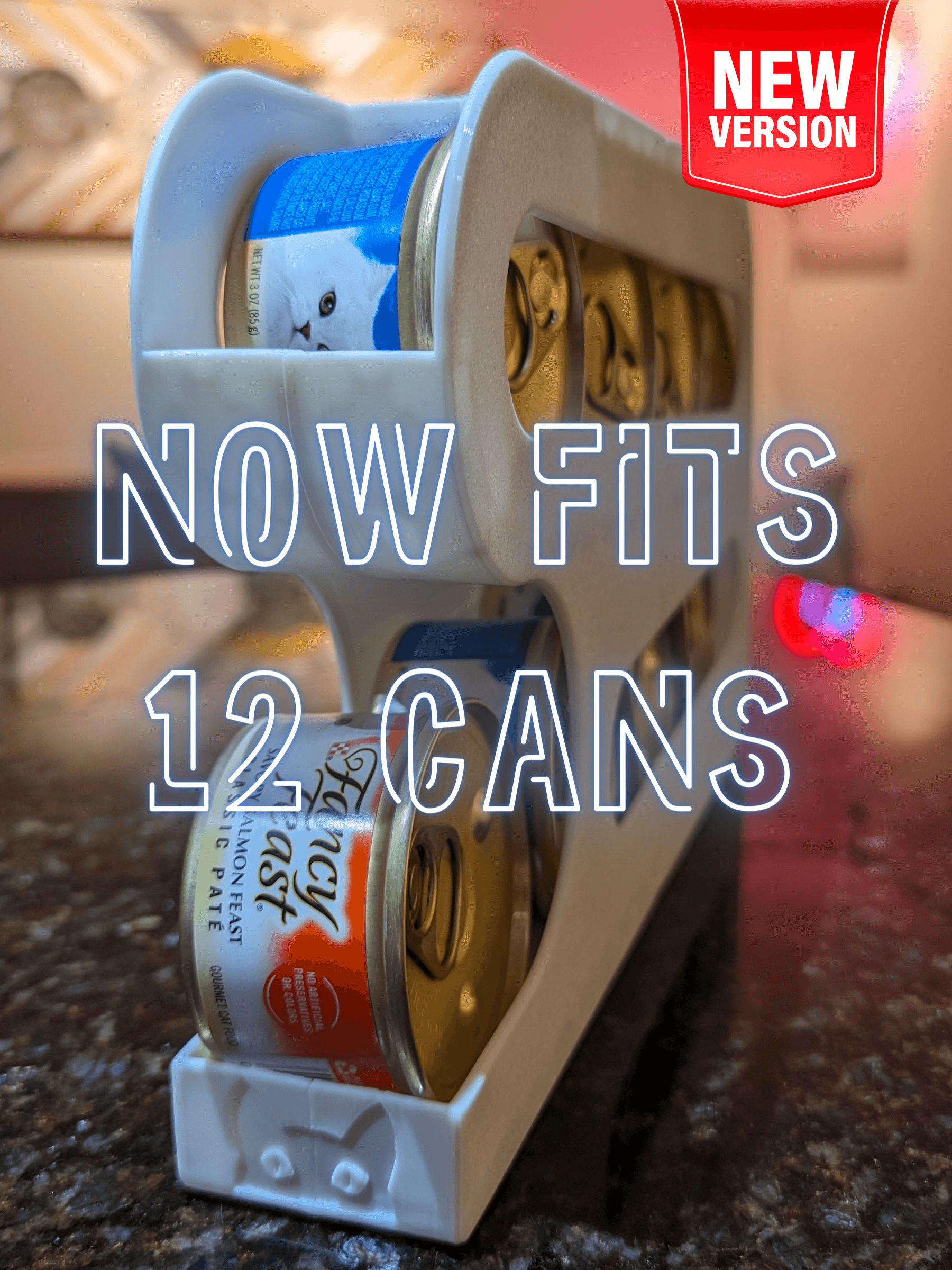 Cat Food Can Dispenser - 12 Can Capacity 3d model