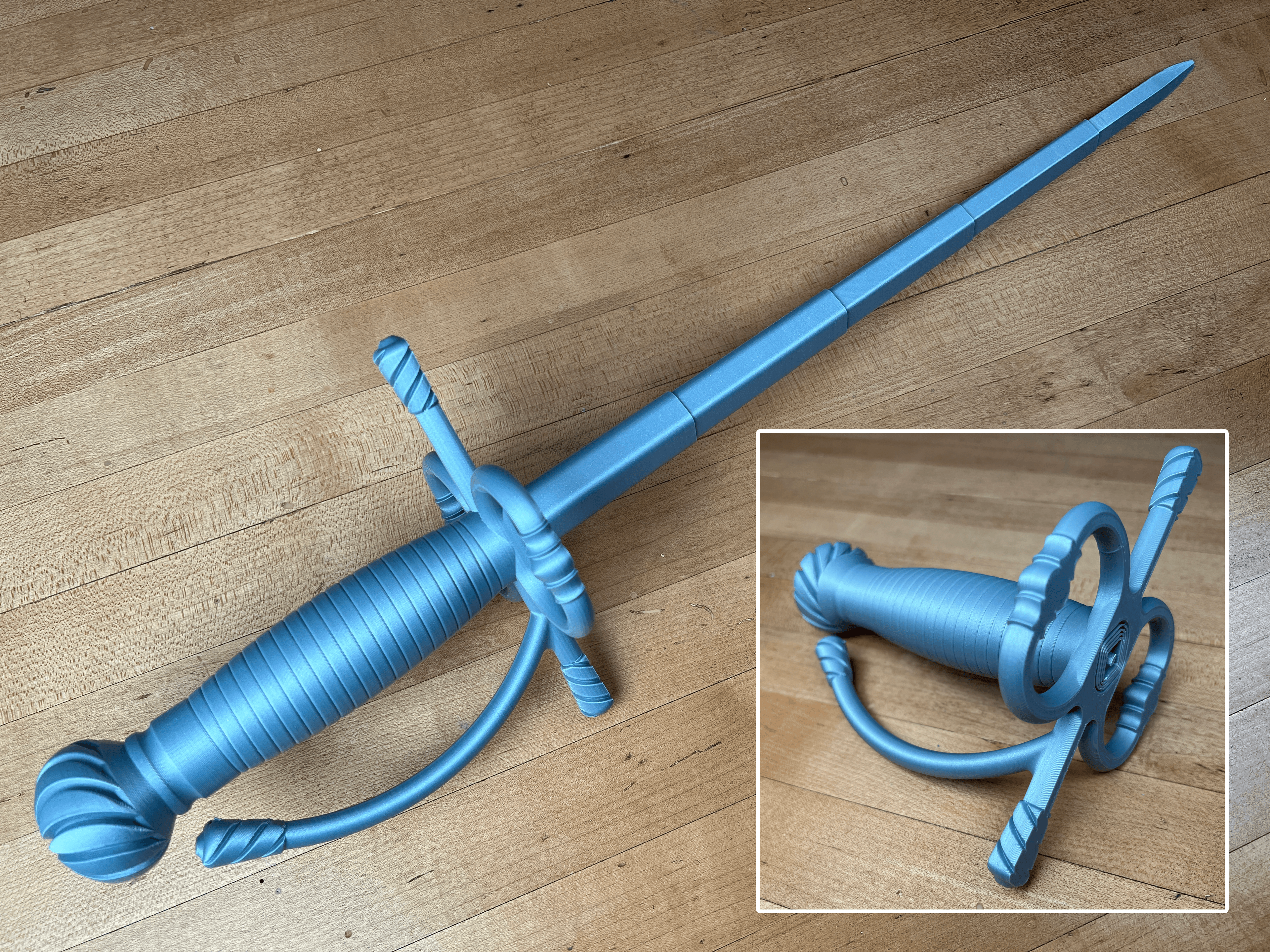 Dread Pirate Roberts Collapsing Sword Print-in-Place 3d model