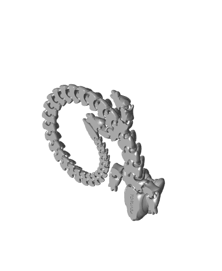 Articulated Dragon 019 3d model