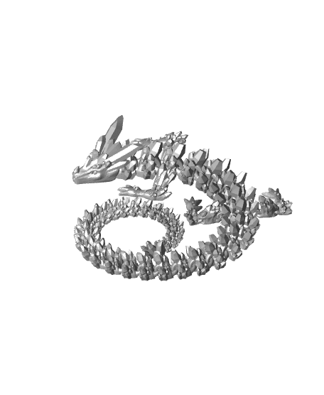 Crystal Dragon - Articulated Dragon 3d model