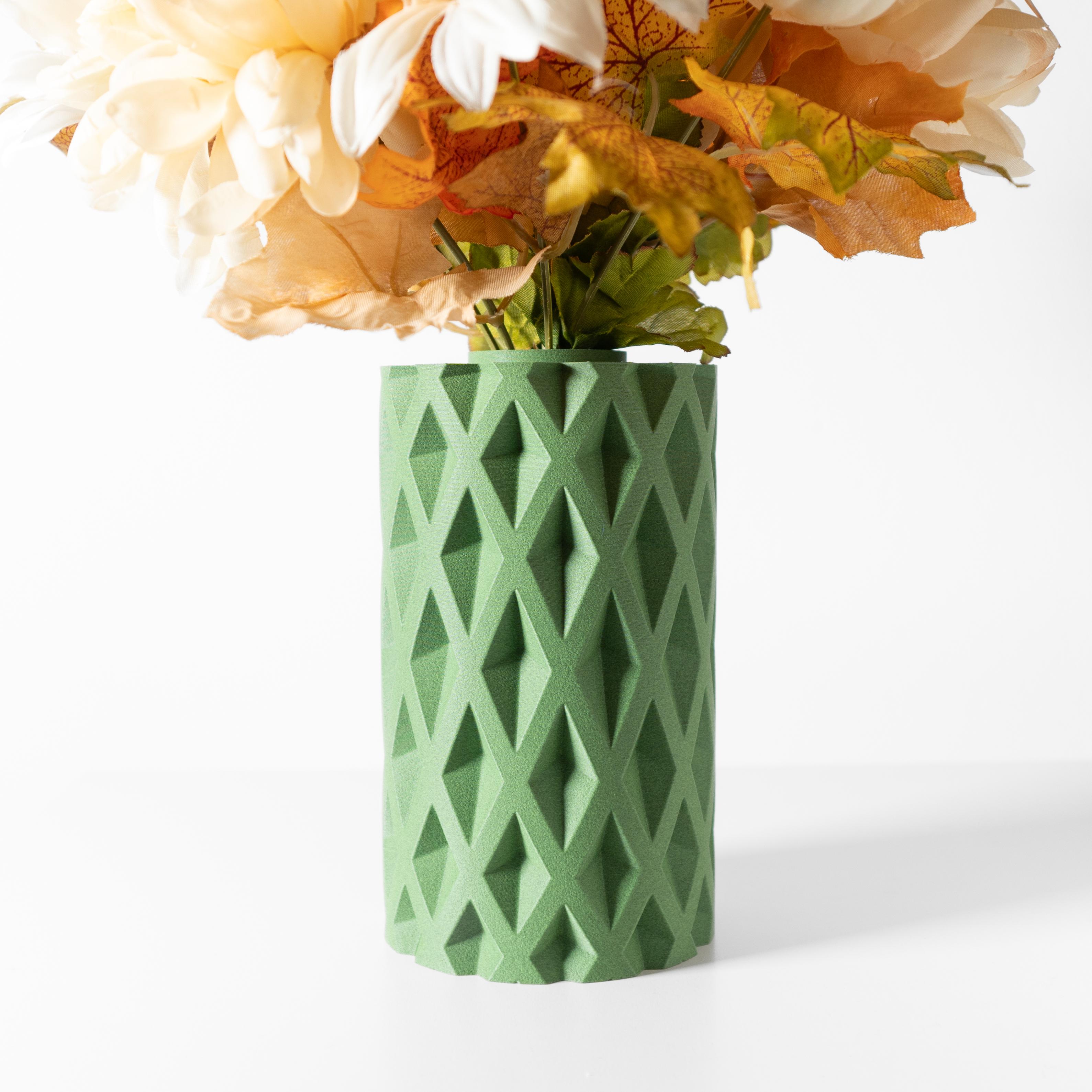 The Kymara Vase, Modern and Unique Home Decor for Dried and Preserved Flower Arrangement  | STL File 3d model